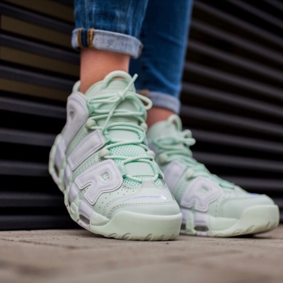 Nike Womens Mint Uptempos NWT Nike Womens Mint Uptempos NWT